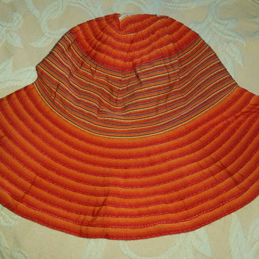 San Diego Hat Co. Orange Ribbon Crusher Sun Beach